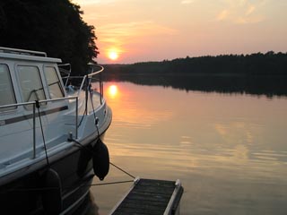 Abend am Wentowsee